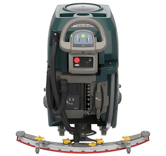 Speed Scrub 500 walk-behind scrubber disk back
